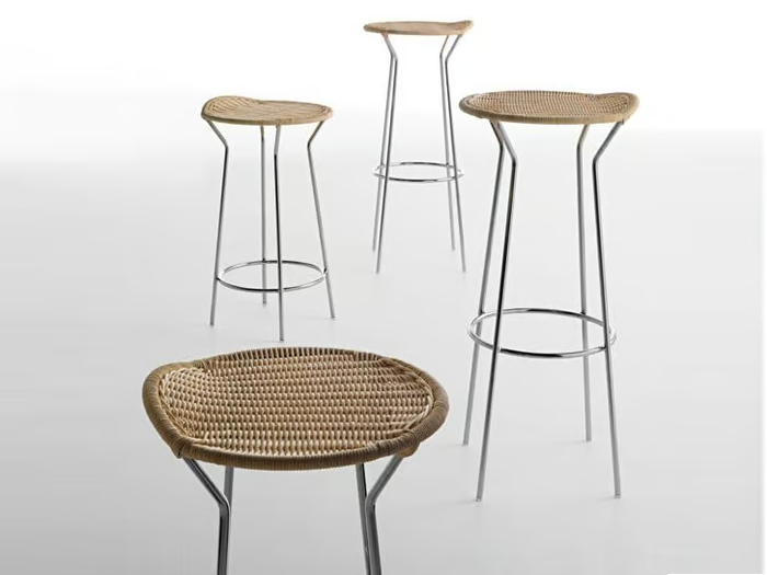 BAR - High woven wicker stool _ Casamania & Horm